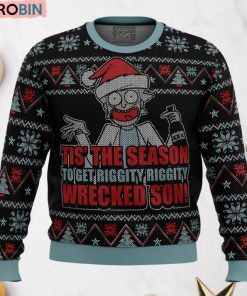 Rick And Morty Tis The Season Ugly Christmas Sweater