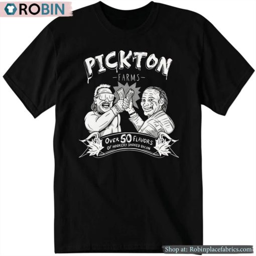 Robert Pickton Holding Hookery Smoked Bacon Shirt