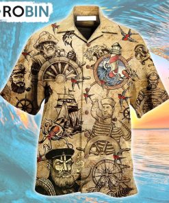 Sailing Sailor A Smooth Sea Never Made A Skilled Sailor Hawaiian Shirt, Gìt for Summer Shirt
