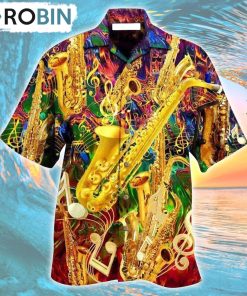 Saxophone Music I Know It Hawaiian Shirt, Gìt for Summer Shirt