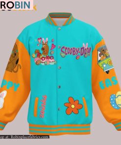 Scooby Doo Have Yourself An Egg Static Easter Baseball Jacket Scooby Doo Have Yourself An Egg Static Easter Baseball Jacket
