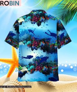 Scuba Diving Light Ocean Hawaiian Shirt