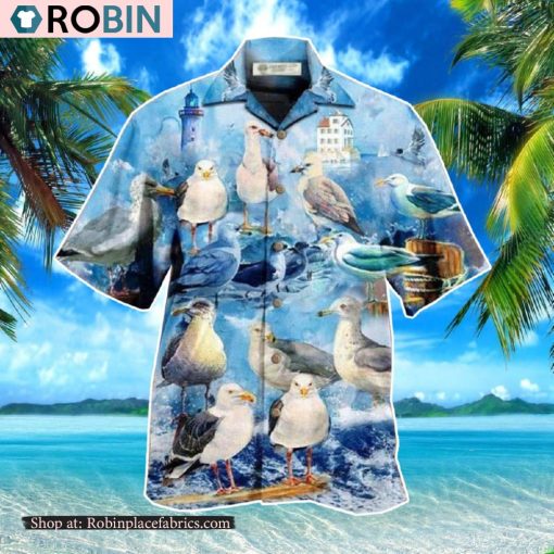 Seagull Bird Stop It Now Hawaiian Shirt