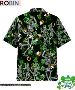 Skeleton Irish St Patricks Day Hawaiian Shirt Skeleton Irish St Patricks Day Hawaiian Shirt