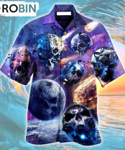 Skull Planet Galaxy Hawaiian Shirt, Gìt for Summer Shirt