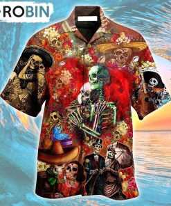 Skull Until We Are Separated By Death Hawaiian Shirt, Gìt for Summer Shirt