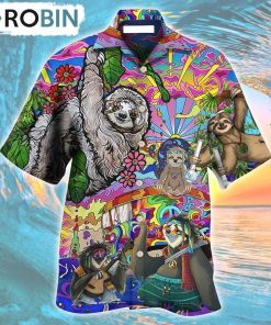 Sloth Love Animals Cute Style Hawaiian Shirt, Gìt for Summer Shirt