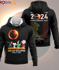Snoopy Total Solar Eclipse April 8 2024 North Ameria Tour Shirt