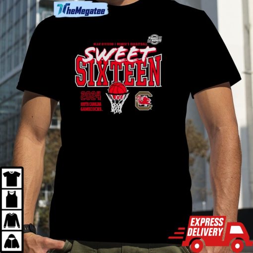 South Carolina Gamecocks 2024 Ncaa Women’s Basketball Tournament March Madness Sweet 16 Fast Break Shirt
