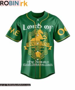 The Lord Of The Rings The Prancing Pony Custom Baseball Jersey