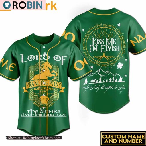The Lord Of The Rings The Prancing Pony Custom Baseball Jersey