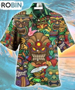 Tiki With Tropical Style Hawaiian Shirt, Gìt for Summer Shirt