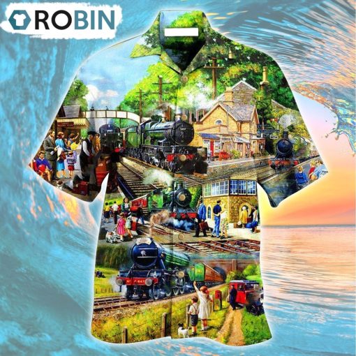 Train Track Full Of Possibilities And Happiness Hawaiian Shirt, Gìt for Summer Shirt