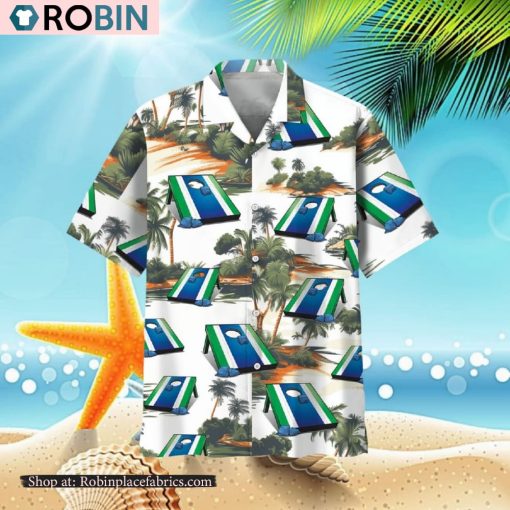 Tropical Cornhole Hawaiian Shirt