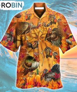 Turkey Happy Wishbone Thanksgiving Hawaiian Shirt, Gìt for Summer Shirt