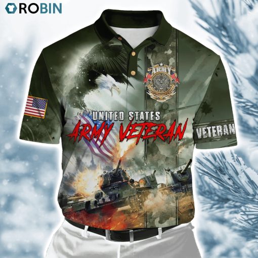 U.S Army Veteran Eagle Polo Shirt