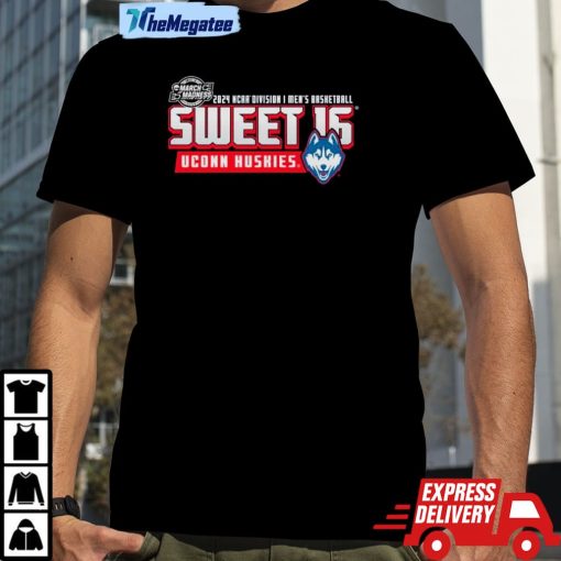 Uconn Huskies 2024 Ncaa Division I Men’s Basketball Sweet 16 March Madness Shirt