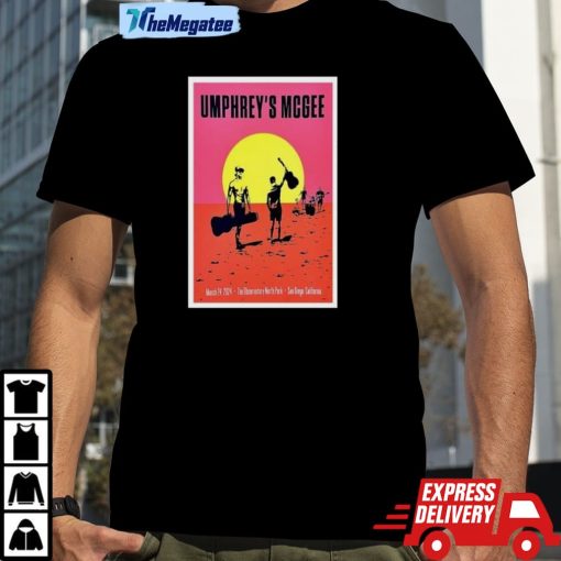 Umphrey’s Mcgee March 24 2024 The Observatory North Park San Diego Shirt