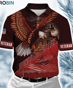 Us Veteran Eagle Honor The Fallen Ver9 Polo Shirt