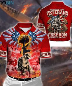 Us Veteran Freedom Is Not Free Polo Shirt