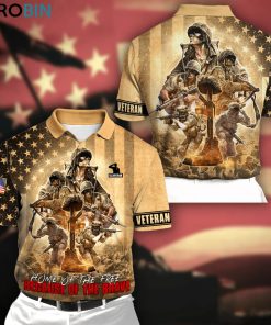 Us Veteran Home Of The Free Because Of The Brave ver1 Polo Shirt