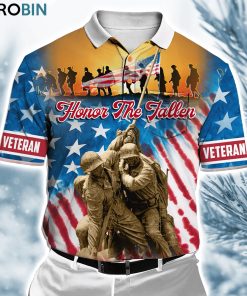 Us Veteran Honor The Fallen Polo Shirt