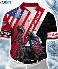 Us Veteran Honor The Fallen  Polo Shirt