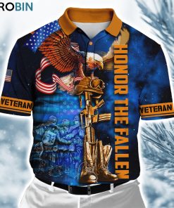 Us Veteran Honor The Fallen ver1 Polo Shirt