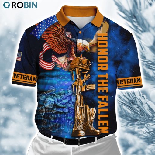 Us Veteran Honor The Fallen ver1 Polo Shirt