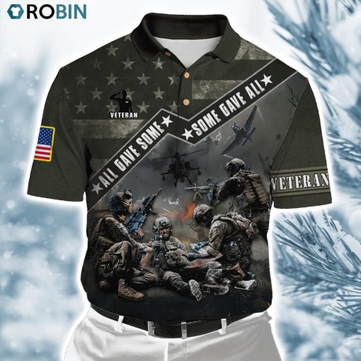 Us Veteran Honor The Fallen  Ver2 Polo Shirt