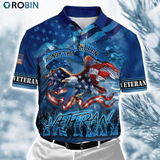 Us Veteran Honor The Fallen ver4 Polo Shirt