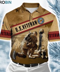 Us Veteran Honor The Fallen  Ver4 Polo Shirt