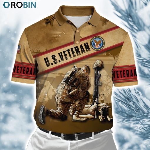 Us Veteran Honor The Fallen  Ver4 Polo Shirt
