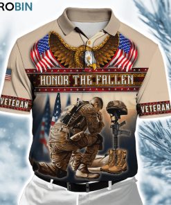 Us Veteran Honor The Fallen ver5 Polo Shirt