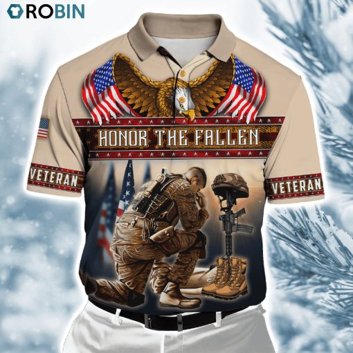 Us Veteran Honor The Fallen ver5 Polo Shirt