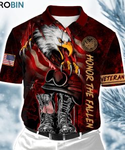 Us Veteran Honor The Fallen  Ver5 Polo Shirt