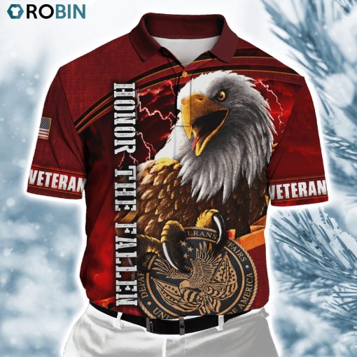 Us Veteran Honor The Fallen ver6 Polo Shirt