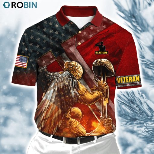 Us Veteran Honor The Fallen  Ver7 Polo Shirt
