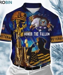 Us Veteran Honor The Fallen ver8 Polo Shirt