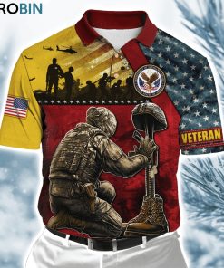 Us Veteran Honor The Fallen  Ver8 Polo Shirt