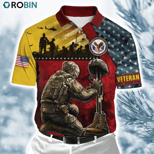 Us Veteran Honor The Fallen  Ver8 Polo Shirt