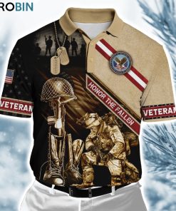 Us Veteran Honor The Fallen ver9 Polo Shirt