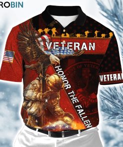 Us Veteran Honor The Fallen  Ver9 Polo Shirt