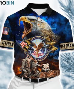 Us Veteran Premium Honoring All Who Served Polo Shirt