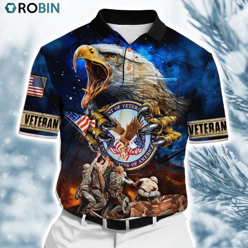 Us Veteran Premium Honoring All Who Served Polo Shirt