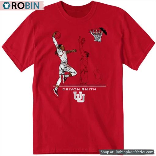 Utah Basketball Deivon Smith Superstar Pose Shirt