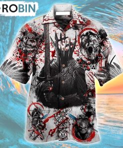 Viking Dare To Fight With Knight Hawaiian Shirt, Gìt for Summer Shirt