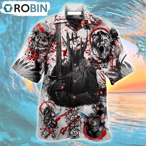 Viking Dare To Fight With Knight Hawaiian Shirt, Gìt for Summer Shirt