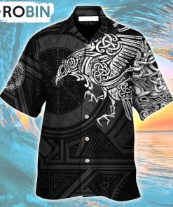 Viking Valhalla The Ravens Hawaiian Shirt, Gìt for Summer Shirt