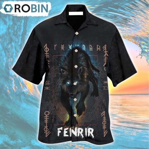 Viking Wolf Fenrir Hawaiian Shirt, Gìt for Summer Shirt